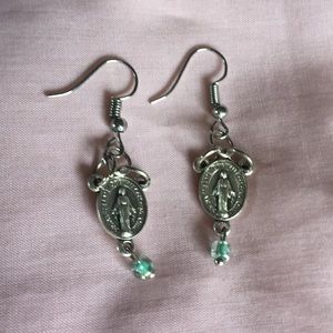 Miraculous medal earrings!